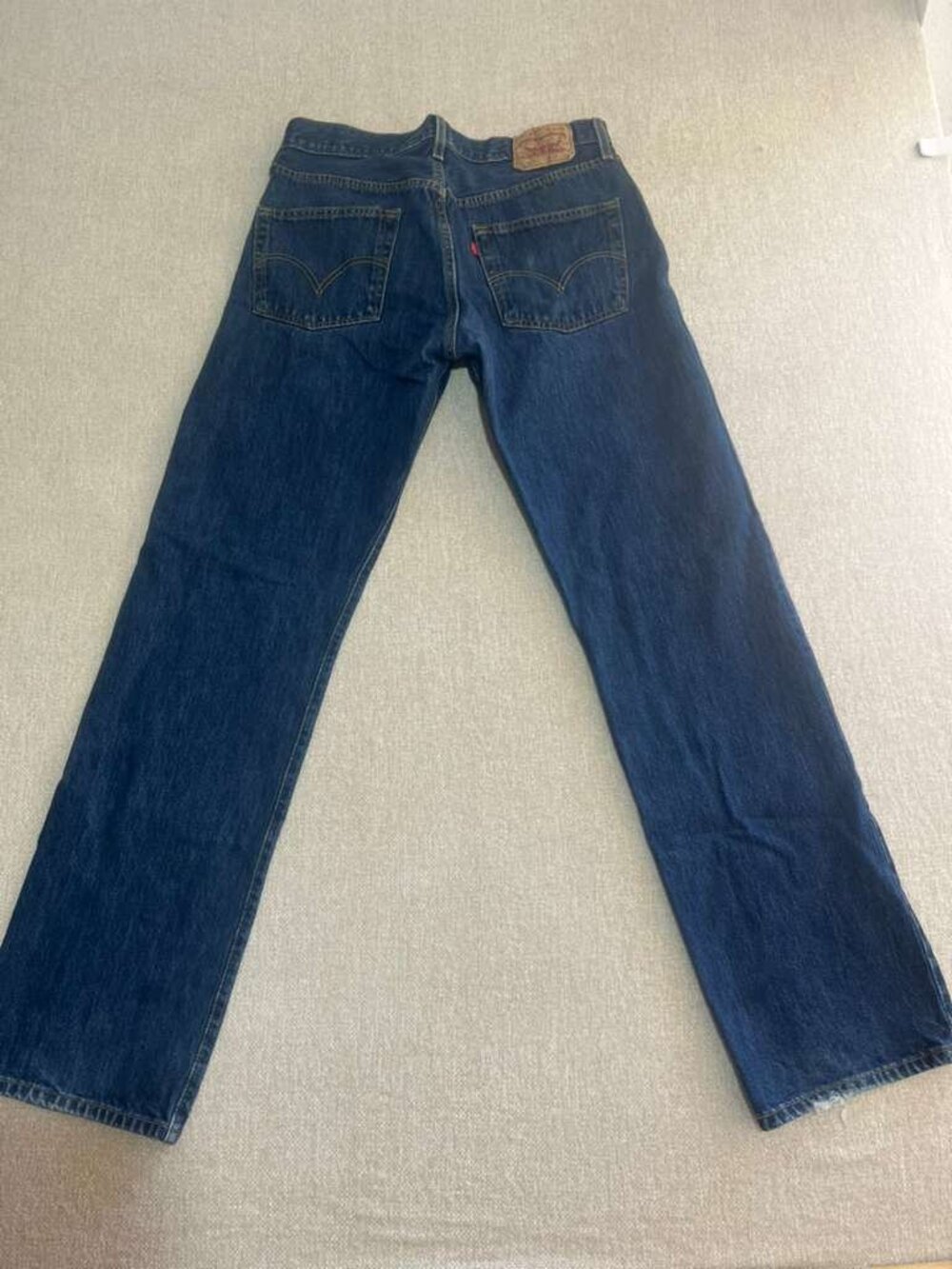 Levi's 501 Y2K Men's Jeans 34x34 Blue 100% Cotton Made in Mexico Button Fly - Picture 2 of 11